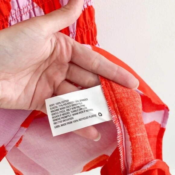 Ava & Viv Printed Smocked Ruffle Peplum Tank Sz 4XL - Picture 5 of 8